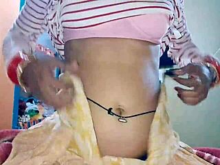 Horny indian teen babe takes monster cock fucking and cum on ass before wedding