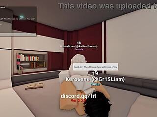 I get fucked and filled with creampie by horny man in roblox condo game.