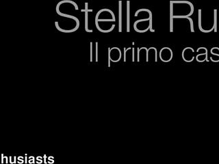 First time of Stella Rubino in homemade group with squirting wet pussy, masturbation, blowjob, fingering, and cum