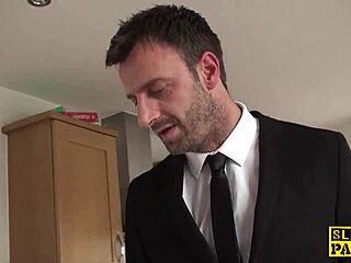 bigtitted brit sub humiliated by maledom