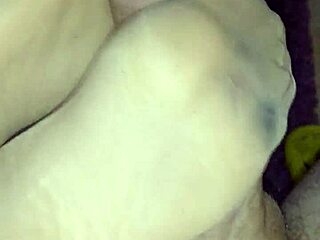 Teasing Footjob in Sheer Nylons for Homemade Pleasure