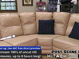 Home Alone Mia Moans in Close-Up Orgasm Scene