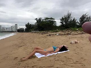 Babe, May I Cover Your Tits With Cum On The Florida Beach?