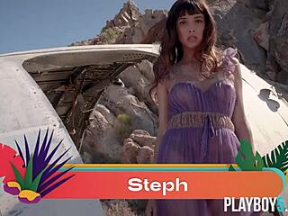 Hot Latina Steph Survives Plane Crash And Gets Naked Outdoor With Big Natural Tits.