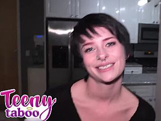 Neighbors Daughter Kitty Lockout Leads to Hot Fuck in Missionary