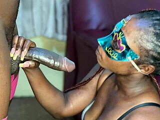 Swallowing all five cums to please her master after anal