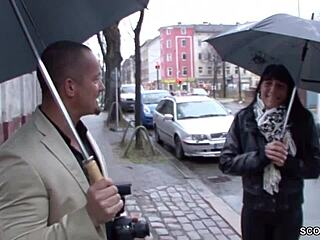 German Teen Gets Picked Up On Street For Hardcore Fucking