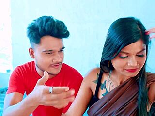 newly married bhabhi lay on the bed as her naughty devar seduced her into rough doggystyle fucking with big cock in tight pussy and anal assfucking. they added blowjob muff diving and spanking for intense wedding night sex.