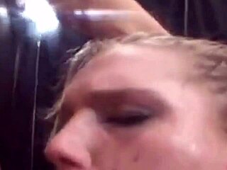 hardcore quickie with a sexy lady going full speed in group fucking