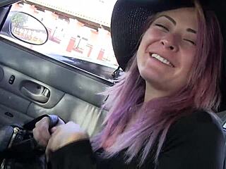 Mali Luna Sucks Glory Hole Cock While Playing with Wet Pussy