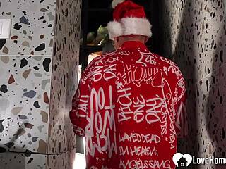 I Feel The Thrill As Our Naughty Christmas Kitchen Fuck Gets Exposed With Rough Redhead Action