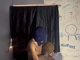 ebony babe takes huge curved black cock deep in intense anal orgasm