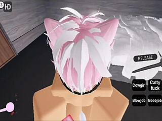 Roblox character engages in intimate moment with cute girl