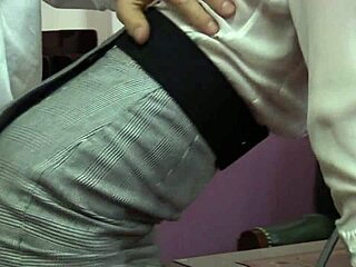 Blonde Cougar Secretary Takes Hard Anal Fucking On Office Desk