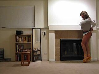 Rachel St Clair in handcuff bondage