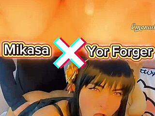 Yor Forger And Mikasa Cosplay Comparison