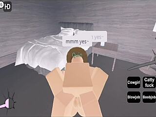 Roblox character engages in intimate moment with cute girl