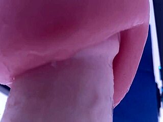 Rubjoy Uses Fleshlights On Stunt Cock With Vibrating Tongue For Detailed Masturbation