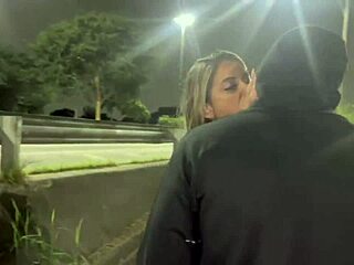 Wife Fucks Friend In Front Of Cuckold! Public Flashing Leads To Intense Rubbing Session!