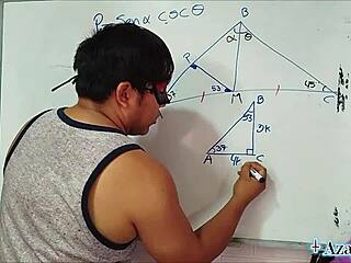 Asian Nerd Student Fucks Teacher in Bedroom