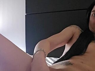 Emy angel touches herself and rubs on her toy