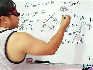 Asian Nerd Student Fucks Teacher in Bedroom