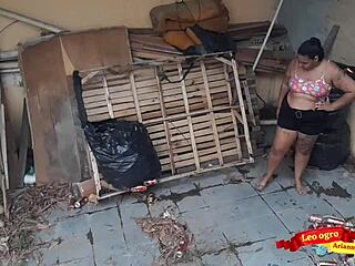 Chubby Latina Gives Ass To Brother-In-Law In Abandoned House