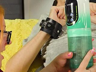 Step mom caught me jerking off and milked my cum load!