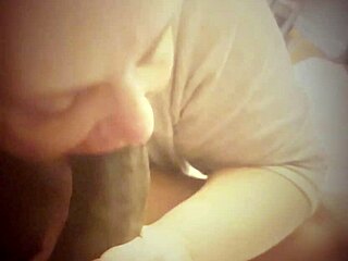 Homemade video of gum pleasure with black lover unleashed