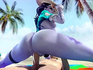 Overwatch widowmaker big ass beach sex with monster cock