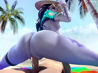 Overwatch widowmaker big ass beach sex with monster cock