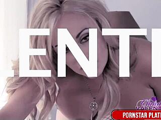 Claudia Valentine covered in cum.