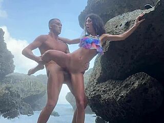 Meeting a beautiful mermaid on an island and giving her legs for adventure