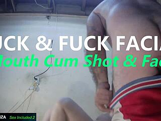 suck fuck facial mouth cum shot face latina riding