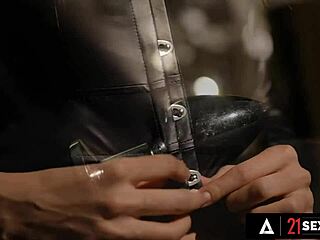 Sexy MILF Francys Belle uses a butt plug before taking cock in her ass