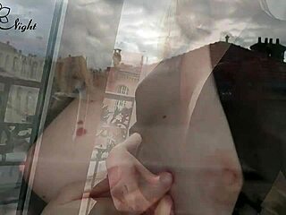 Babe sent video message lover from paris and masturbate pussy