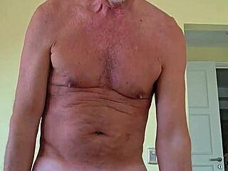 pervy papifacheros fat daddie boner flies in soft cotton shorts