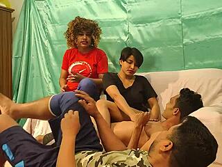 Takes Massive Black Cock Foursome Shathi Khatun And Hanif And Shapan Pramanik And Rumpa Akter - Fucked Bye Two Boys -Rumpa Teaching How To Fuck Doing