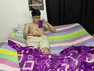 Young Colombian Feels Intense Pleasure As Stepmother Assists His Masturbation