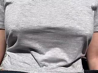 my horny stepmom artemisia love has big boobs bouncing outdoor!