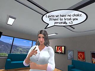 Aida's secret therapy in VR involves some spanking 😏