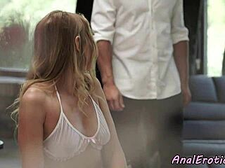 Smalltits babe anally screwed by lover