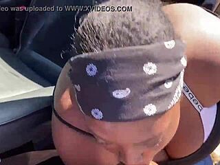 thot gets mad sucking dick in public lol