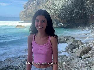 Stranded on desert island, fucking stranger ends with creampie!