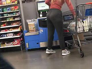 nice ass in spandex teasing softly