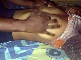 Massaging My Girlfriend's Big Tits Through Her See-Through Bra