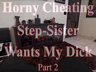 In part two, the cheating step sister Misty Meaner desires the forbidden dick from WCA Productions.
