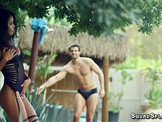 black cute nia nacci enjoying outdoor fun