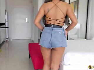 Young Thai MILF in bodysuit loves my creampie in this POV interracial scene. She blows and rides doggystyle