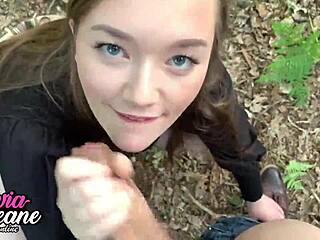 Hot teen 18+ pov outdoor blowjob hints at forbidden desires